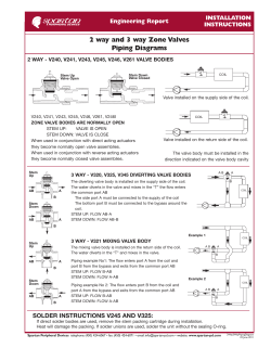 2 way and 3 way Zone Valves Piping Diagrams