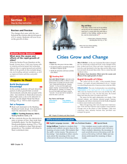 Cities Grow and Change - Washougal School District