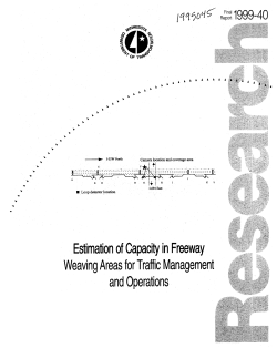 Estimation of Capacity in Freeway Weaving Areas for Traffic