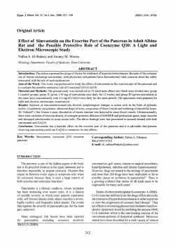 Effect of simvastatin on the exocrine Part of the Pancreas