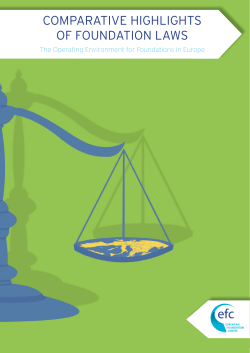 comparative highlights of foundation laws