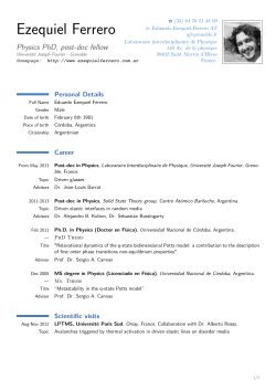 Ezequiel Ferrero CV