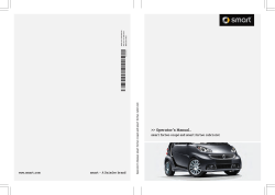 2013 smart fortwo coupe and cabriolet owner and operator manual