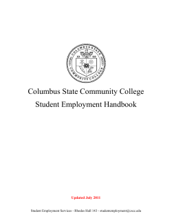 Student Employment Expectations