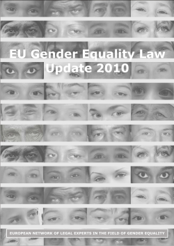 EU Gender Equality Law- update 2010