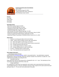 FACC Town Meeting July 21, 2014