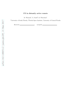 CO in distantly active comets