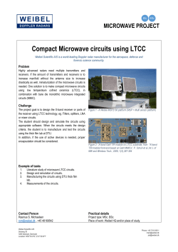 Compact Microwave circuits using LTCC