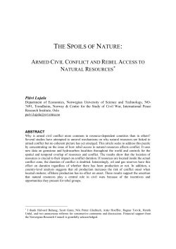 the spoils of nature