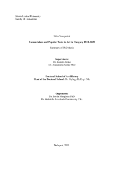 E&ouml;tv&ouml;s Lor&aacute;nd University Faculty of Humanities N&oacute;ra Veszpr&eacute;mi