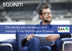 Member Charter The service you can expect as a member of the