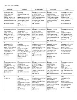 Lunch Menu - Esko Public Schools