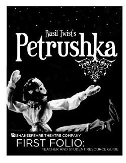 Petrushka First Folio - Shakespeare Theatre Company