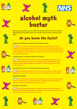 Alcohol myth buster Alcohol myth buster