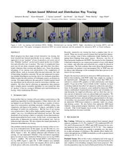 Packet-based Whitted and Distribution Ray Tracing