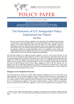 The Evolution of US Immigration Policy: Implications for