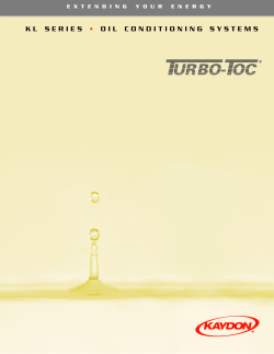 kl series &bull; oil conditioning systems