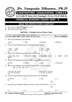 chemical bonding grand test - 3