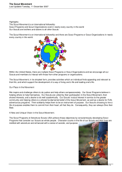 The Scout Movement - adventurescoutsusa.org