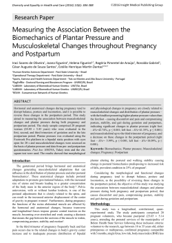 Measuring the Association Between the Biomechanics of Plantar