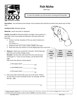 Fish Niche - Cincinnati Zoo