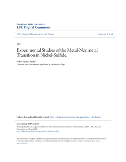 Experimental Studies of the Metal-Nonmetal Transition in Nickel