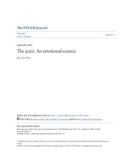 The actor: An emotional science
