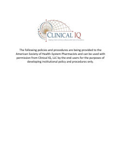 Environmental Sampling Sample Policy and Procedure