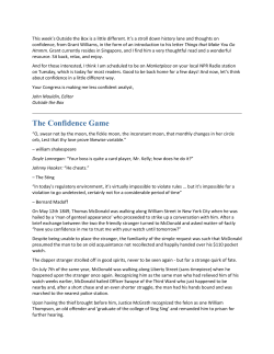 The Confidence Game