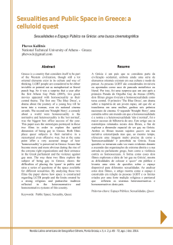 Sexualities and Public Space in Greece