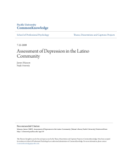 Assessment of Depression in the Latino Community