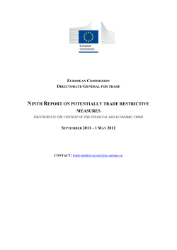 Ninth Report - European Commission