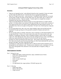 Arthropod Pitfall Trapping Protocol_Sept_2016