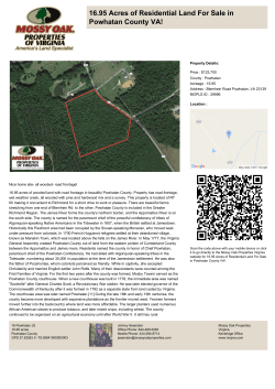 16.95 Acres of Residential Land For Sale in Powhatan