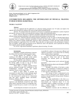 contributions regarding the optimization of physical