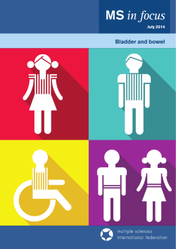 Bladder and bowel - MS International Federation