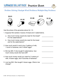 Multiple-Step Problems