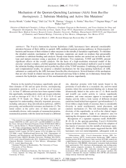 Mechanism of the Quorum-Quenching Lactonase
