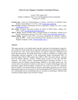 Patent Overlay Mapping: Visualizing Technological Distance