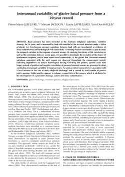 Interannual variability of glacier basal pressure from a 20 year record