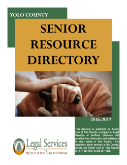 senior resource directory - Legal Services of Northern California