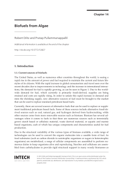 Biofuels from Algae