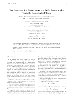 New Solutions for Evolution of the Scale Factor with a