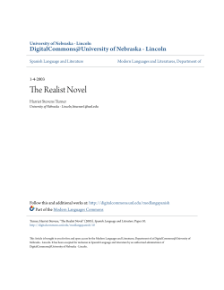 The Realist Novel - DigitalCommons@University of Nebraska