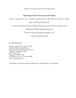 In Press, International Journal of Psychophysiology