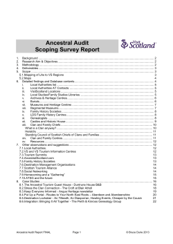 Ancestral Audit - VisitScotland.org