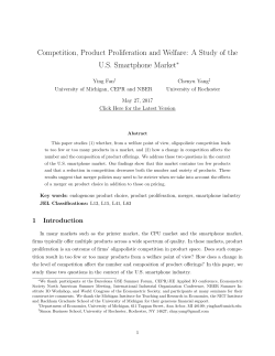 Competition, Product Proliferation and Welfare: A Study of the U.S.