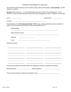 Organization Name - Wadsworth Center
