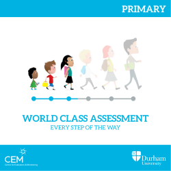 PRIMARY WORLD CLASS ASSESSMENT