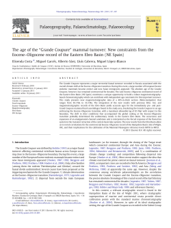 The age of the &ldquo;Grande Coupure&rdquo; mammal turnover: New